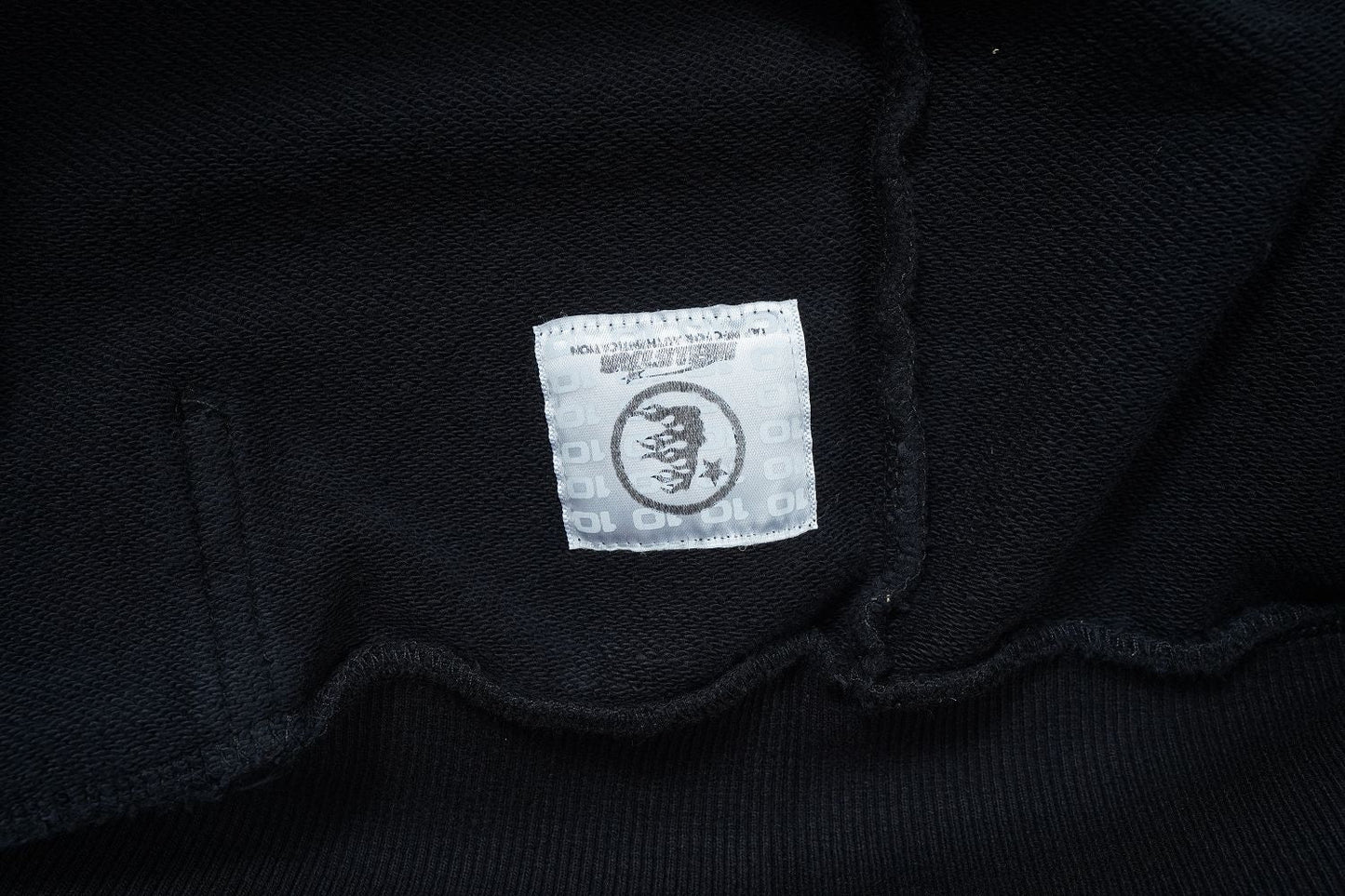 Hellstar Spiderweb Sport Logo Black Zip-Up Hoodie