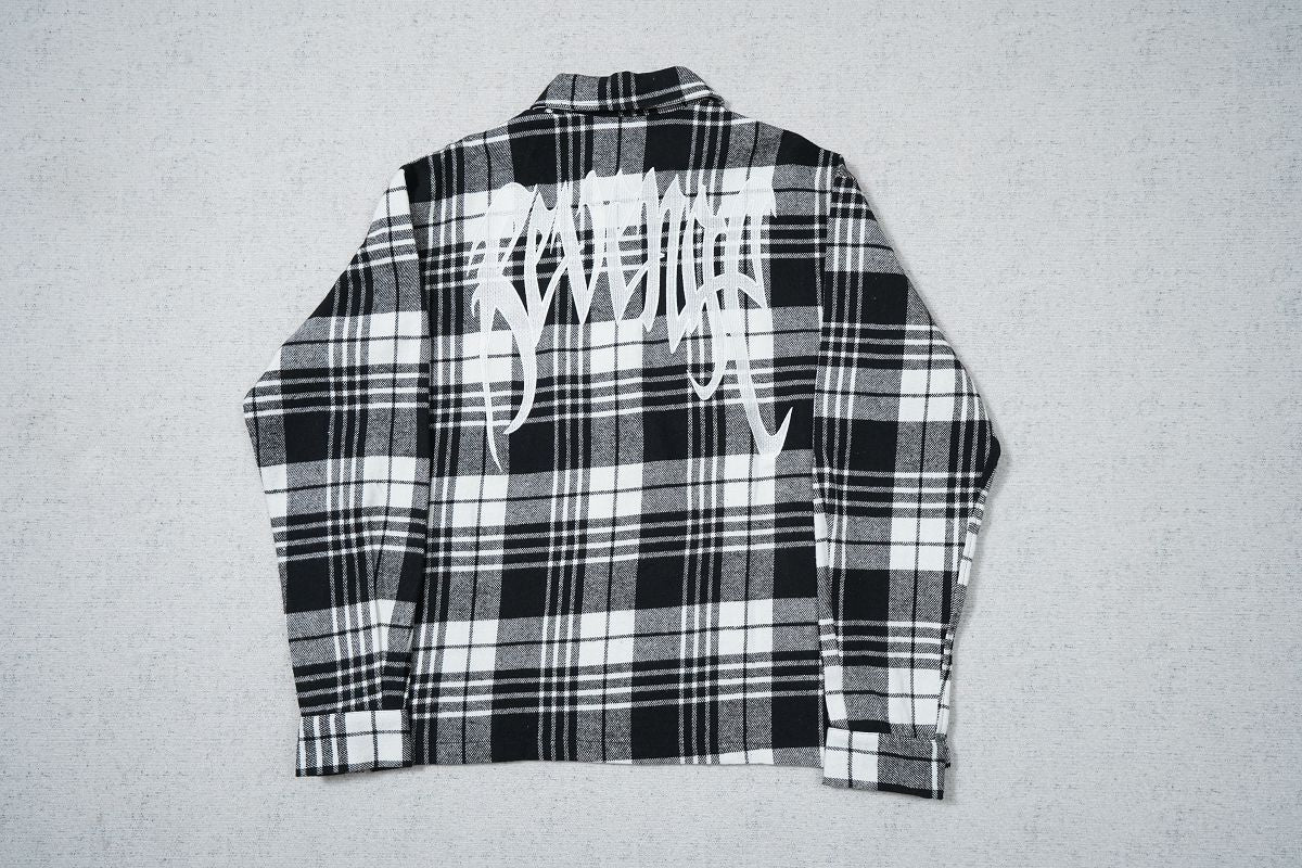 Revenge Embroidered Flannel Shirt