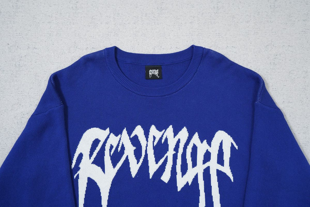 Revenge Knit Logo Crewneck Sweater