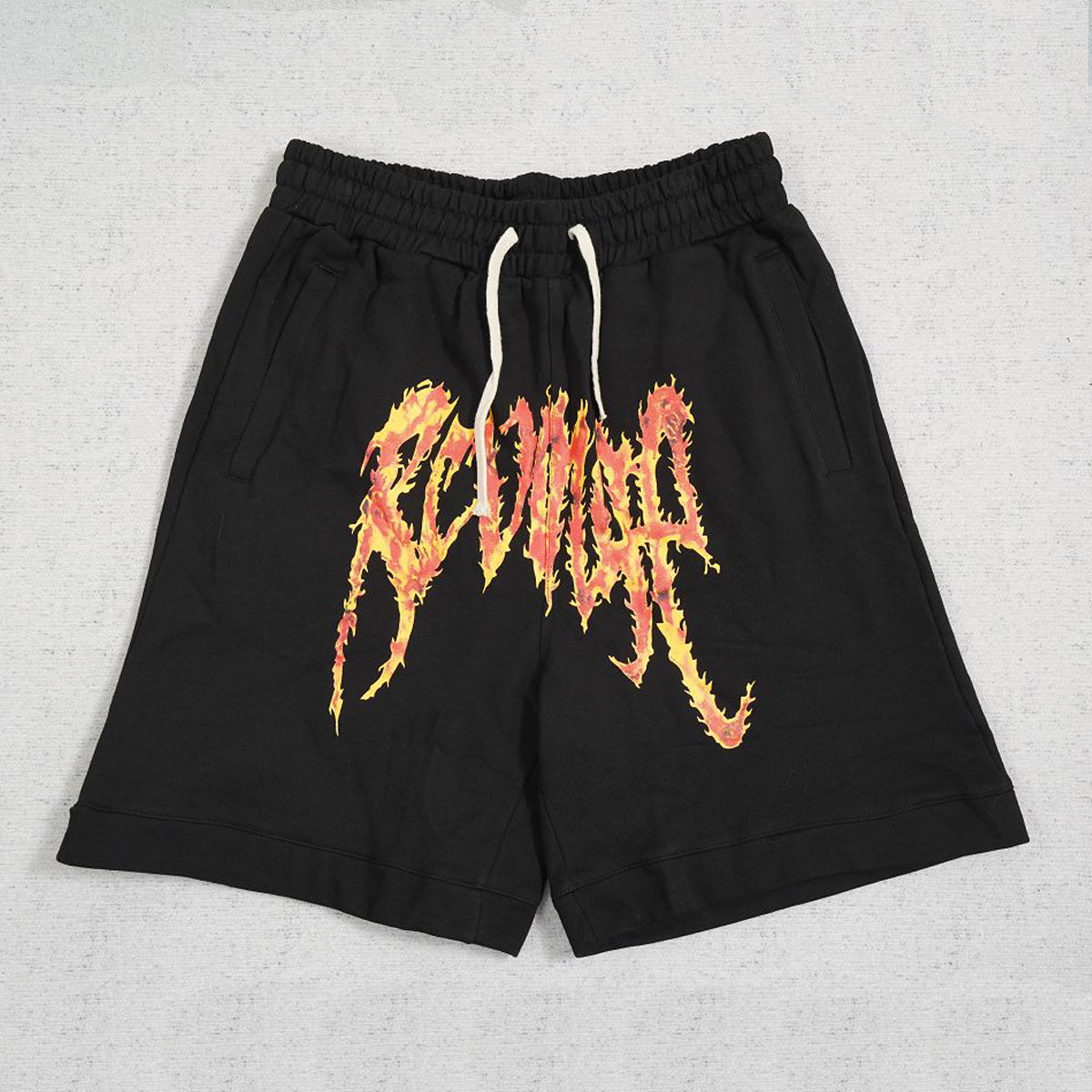 Revenge Thorn Flame Letter Shorts