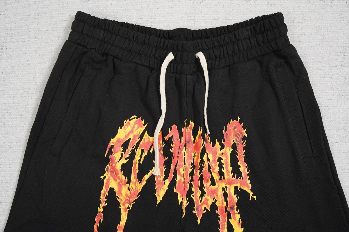 Revenge Thorn Flame Letter Shorts