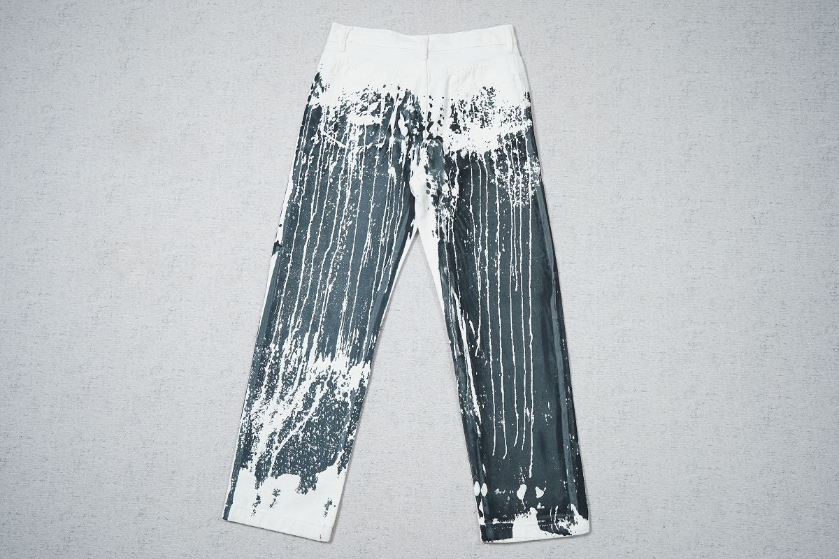 Revenge Urban Ink Splash Embroidered Jeans