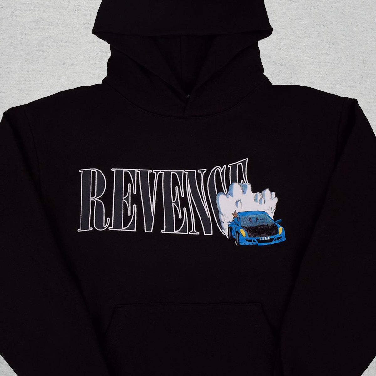 Revenge x Juice Wrld 999 Burnout Hoodie