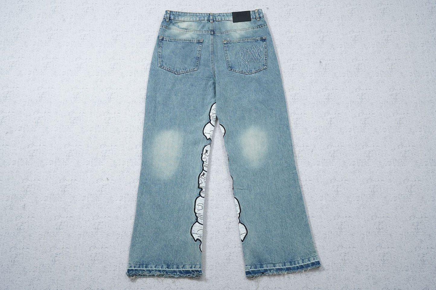 Revenge Skull Patch Denim Pant