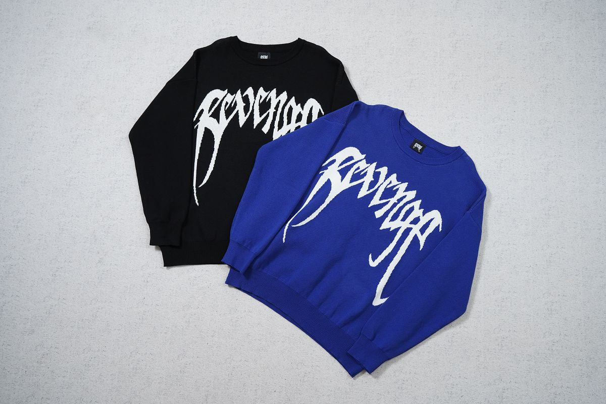 Revenge Knit Logo Crewneck Sweater