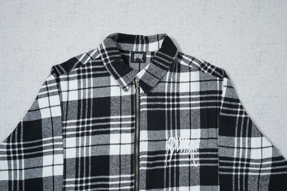 Revenge Embroidered Flannel Shirt