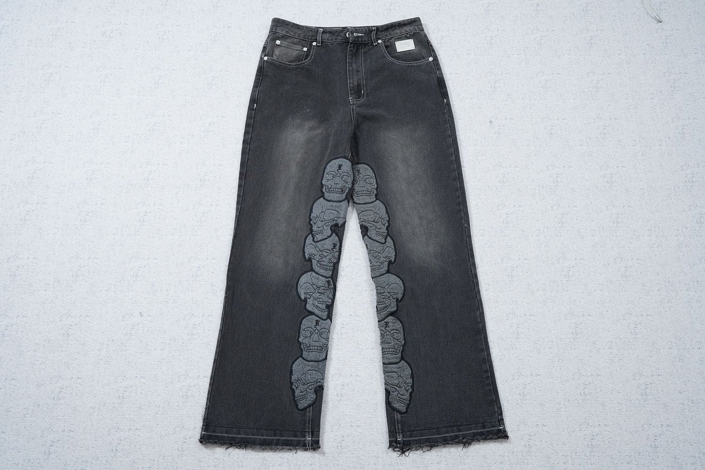 Revenge Skull Patch Denim Pant