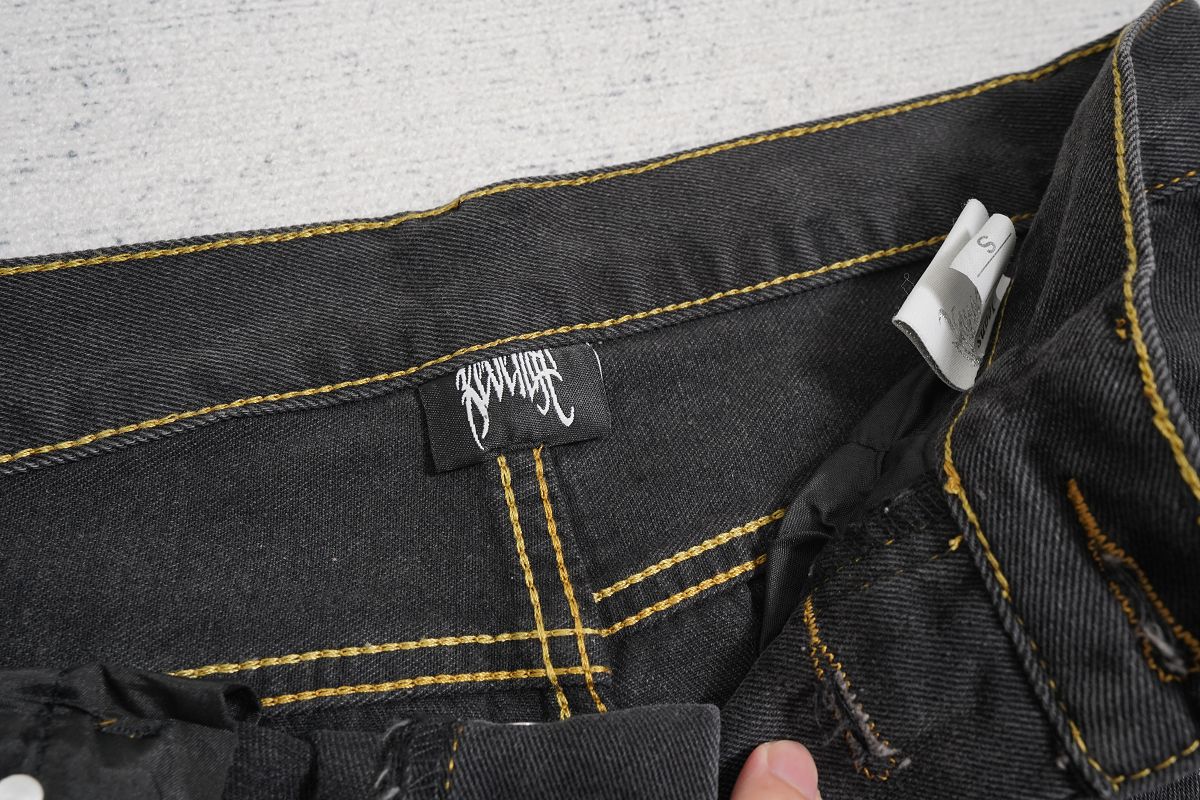 Revenge Embroidered Denim Jeans